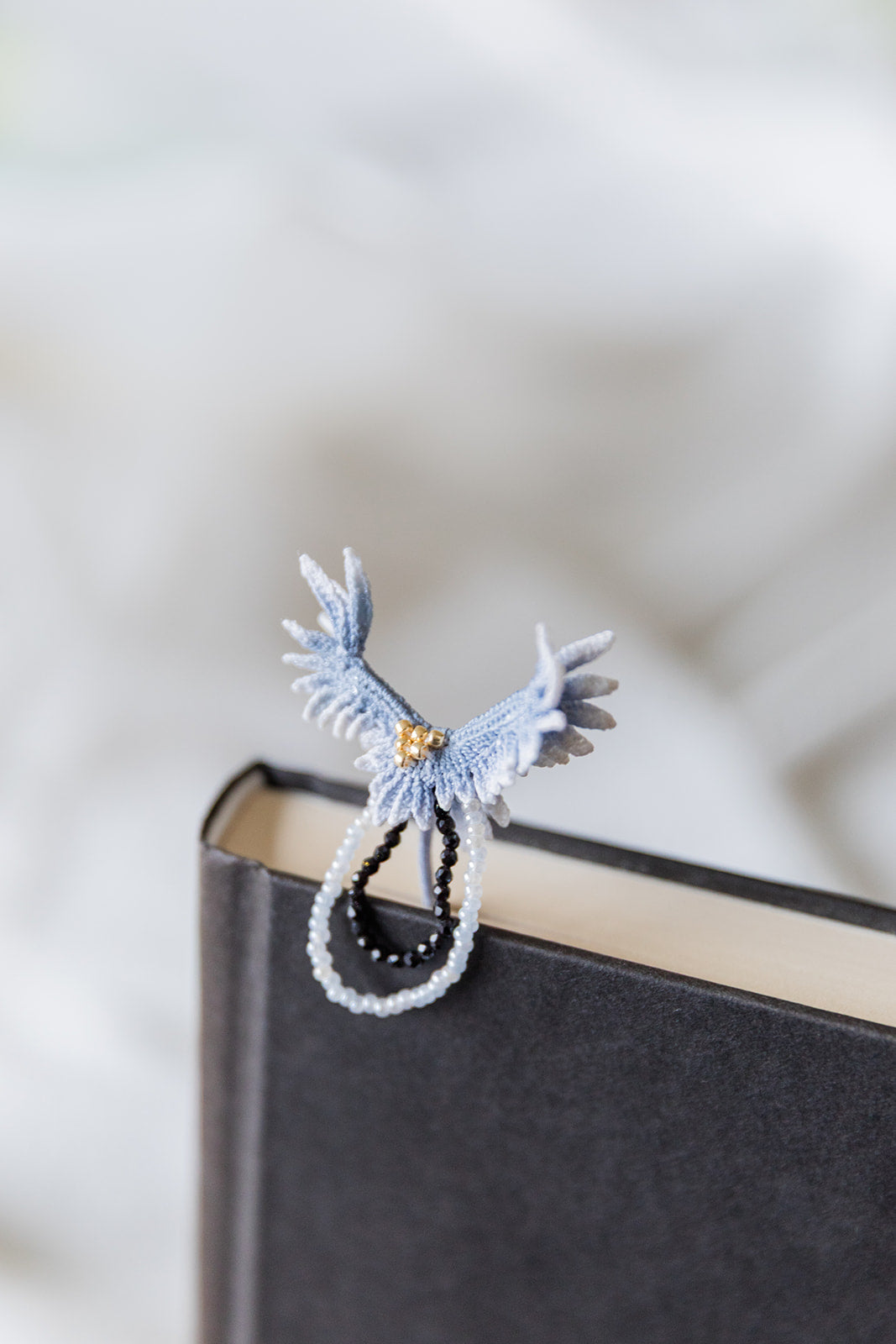 Microcrochet Small Pink Eagle Bookmark