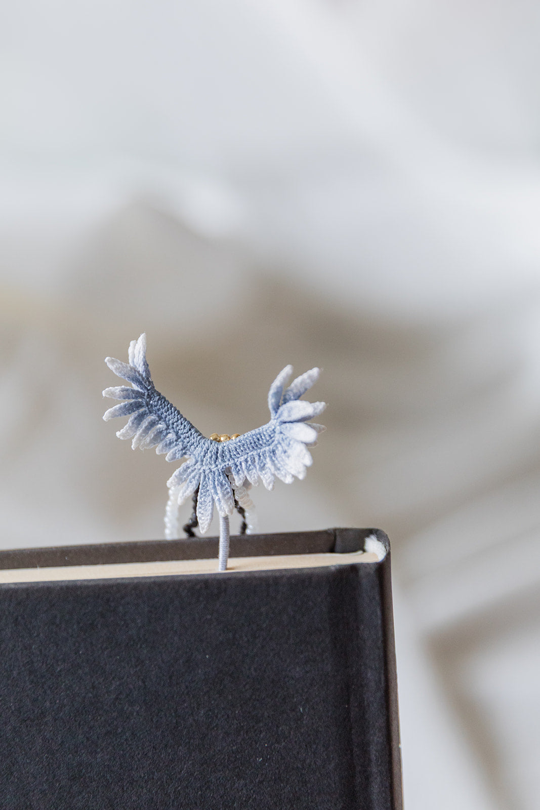 Microcrochet Small Pink Eagle Bookmark