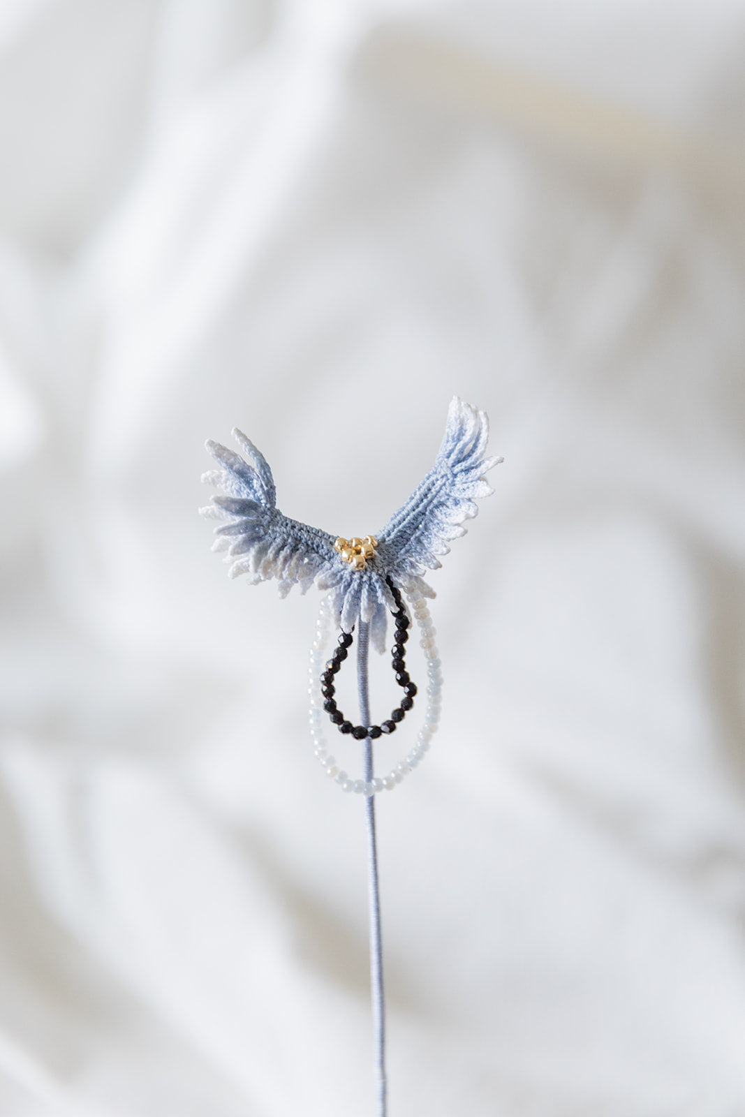 Microcrochet Small Pink Eagle Bookmark