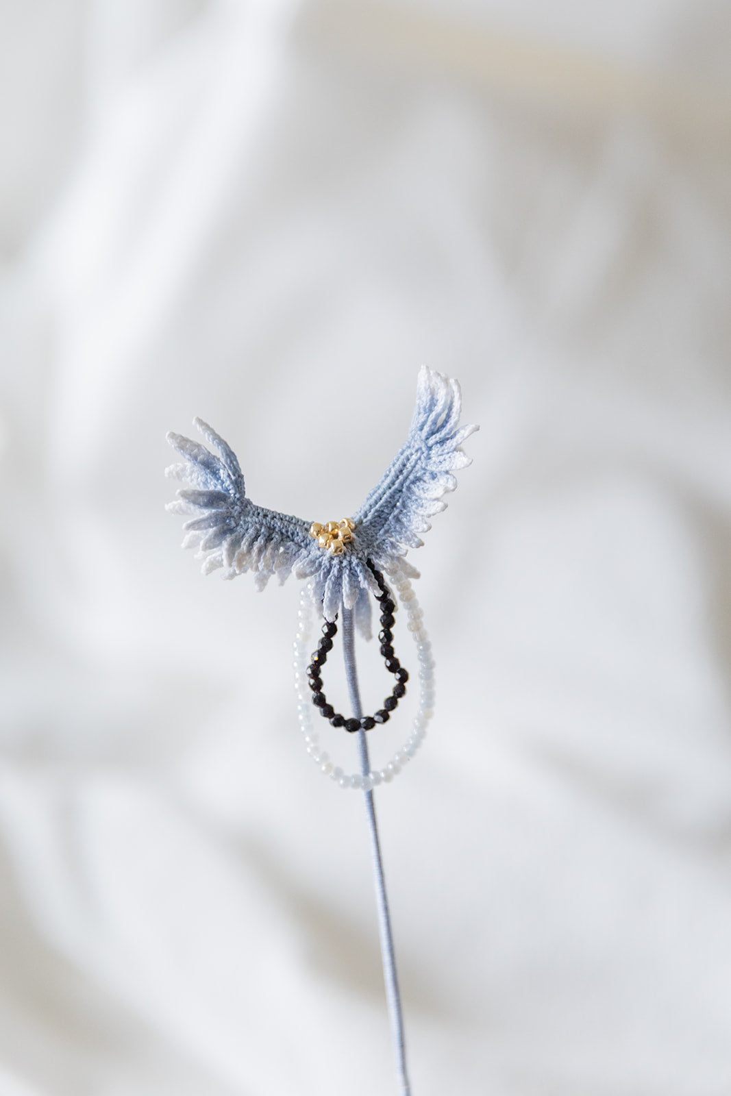 Microcrochet Small Pink Eagle Bookmark