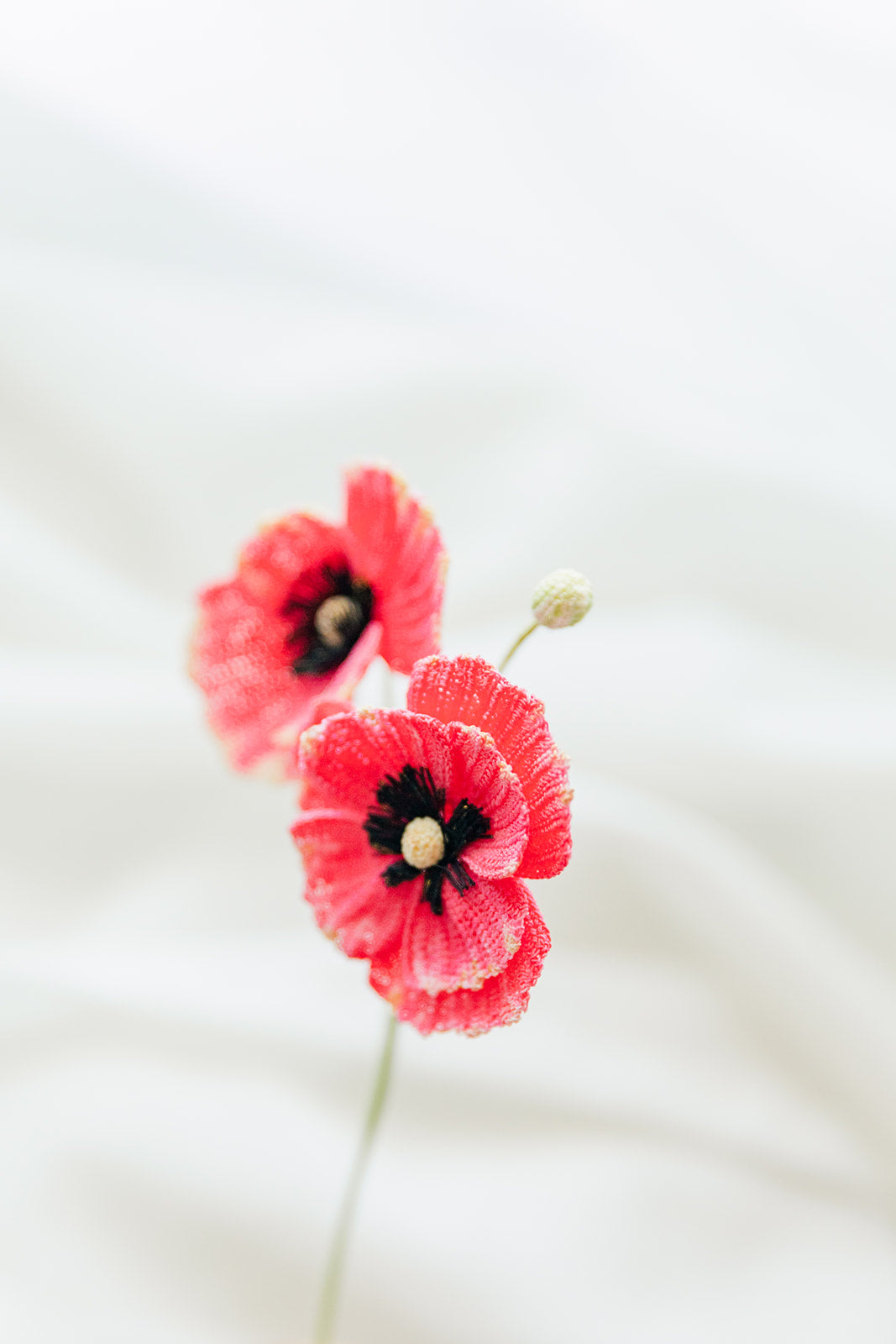 Microcrochet Poppy Bookmark
