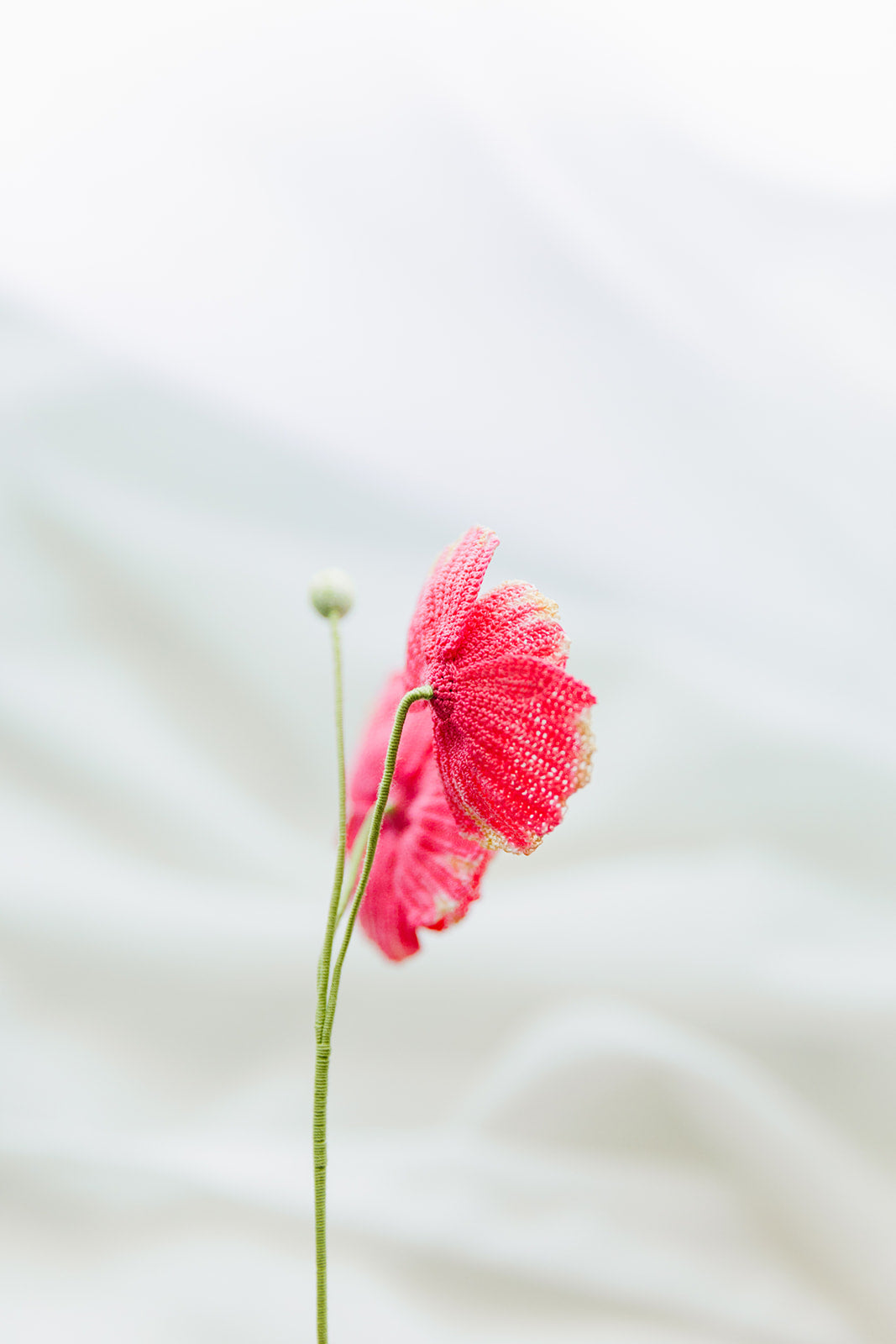 Microcrochet Poppy Bookmark
