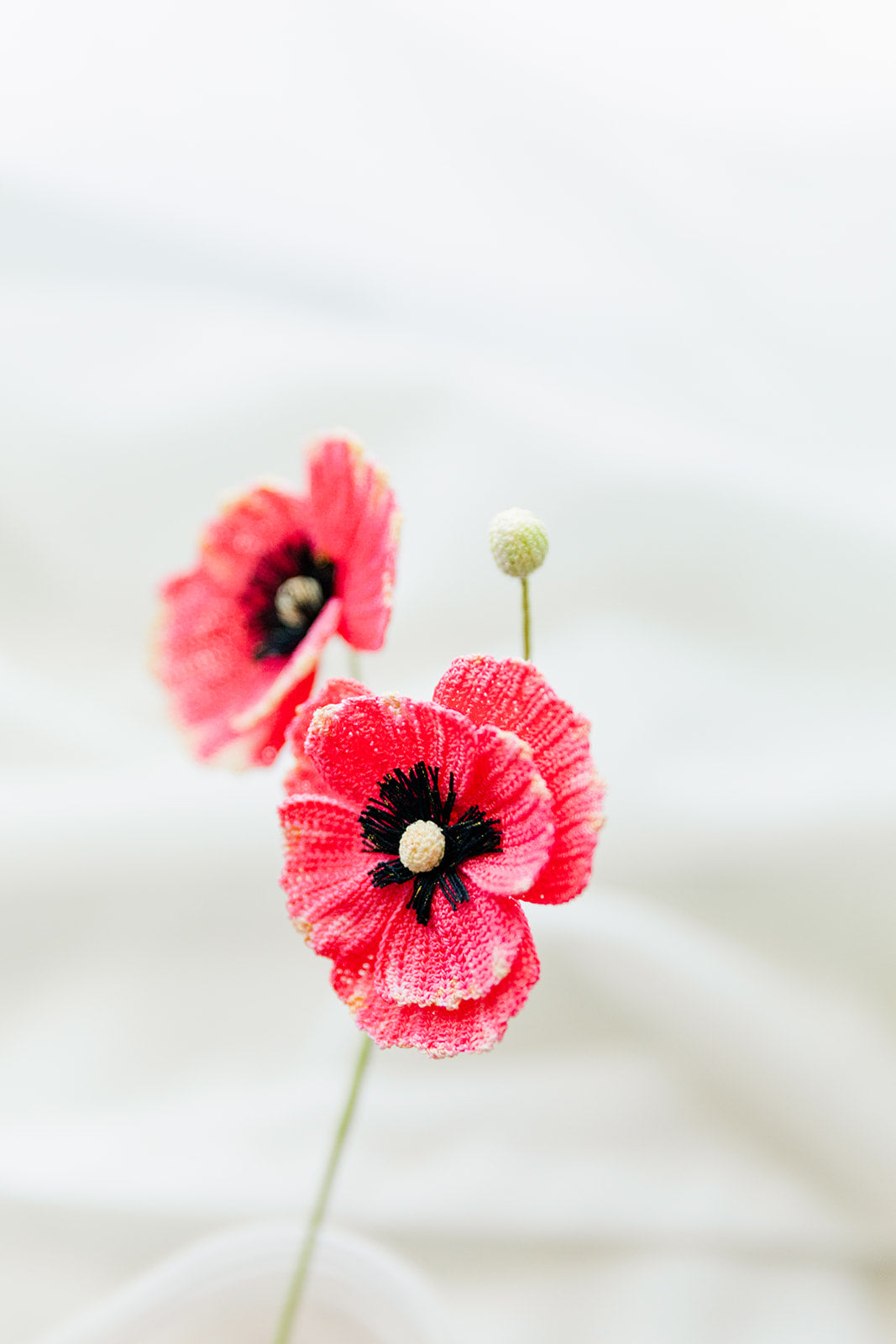 Microcrochet Poppy Bookmark
