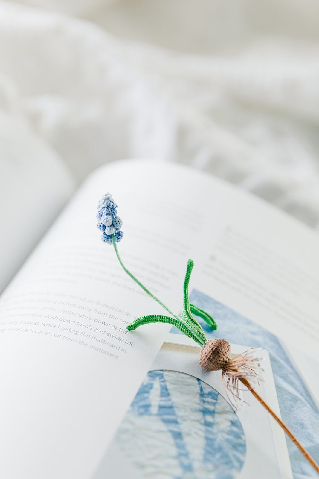 Microcrochet Grape Lily Bookmark