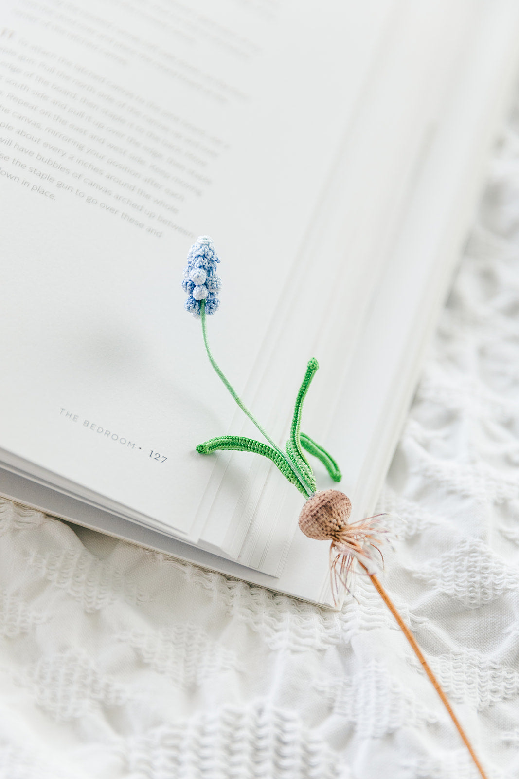 Microcrochet Grape Lily Bookmark