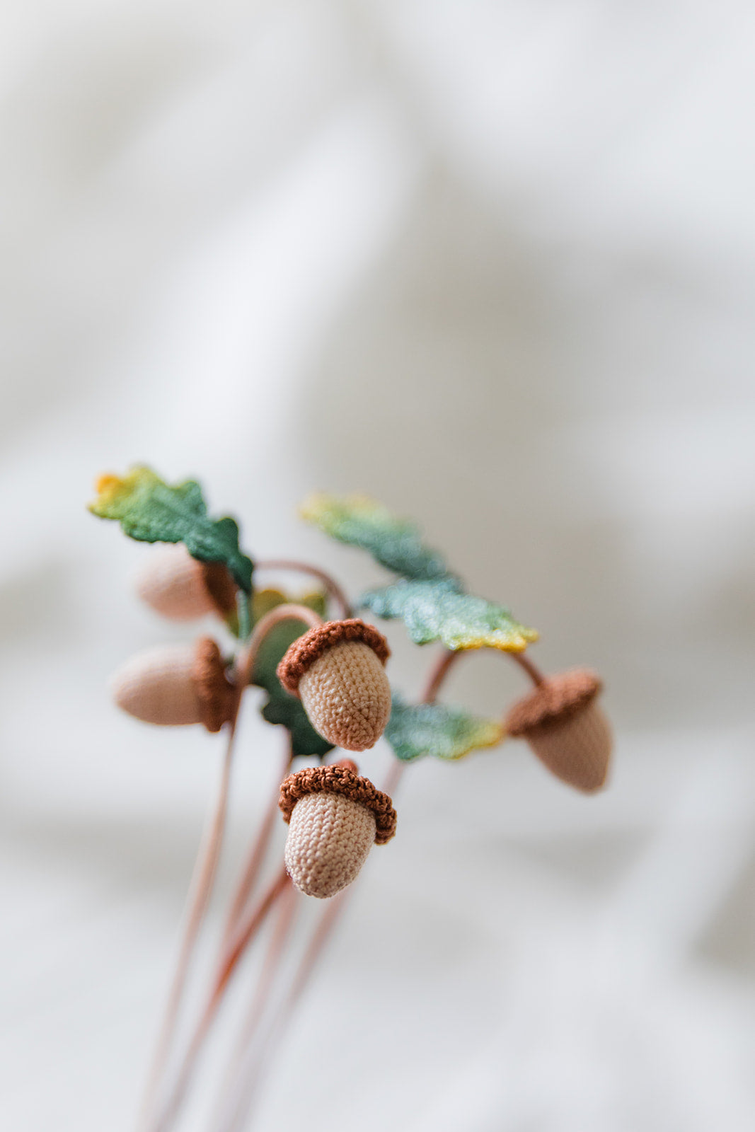 Microcrochet Acorn Bookmark