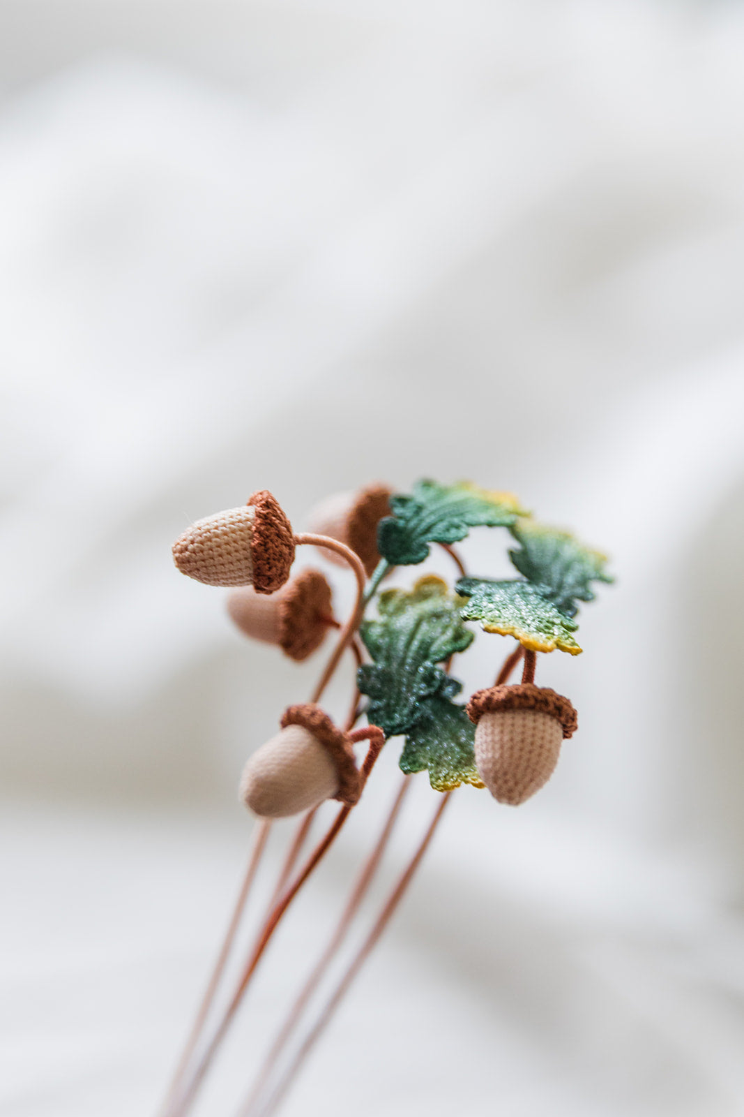 Microcrochet Acorn Bookmark