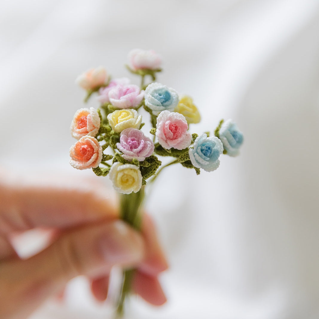 Microcrochet Mini Rose Bookmark