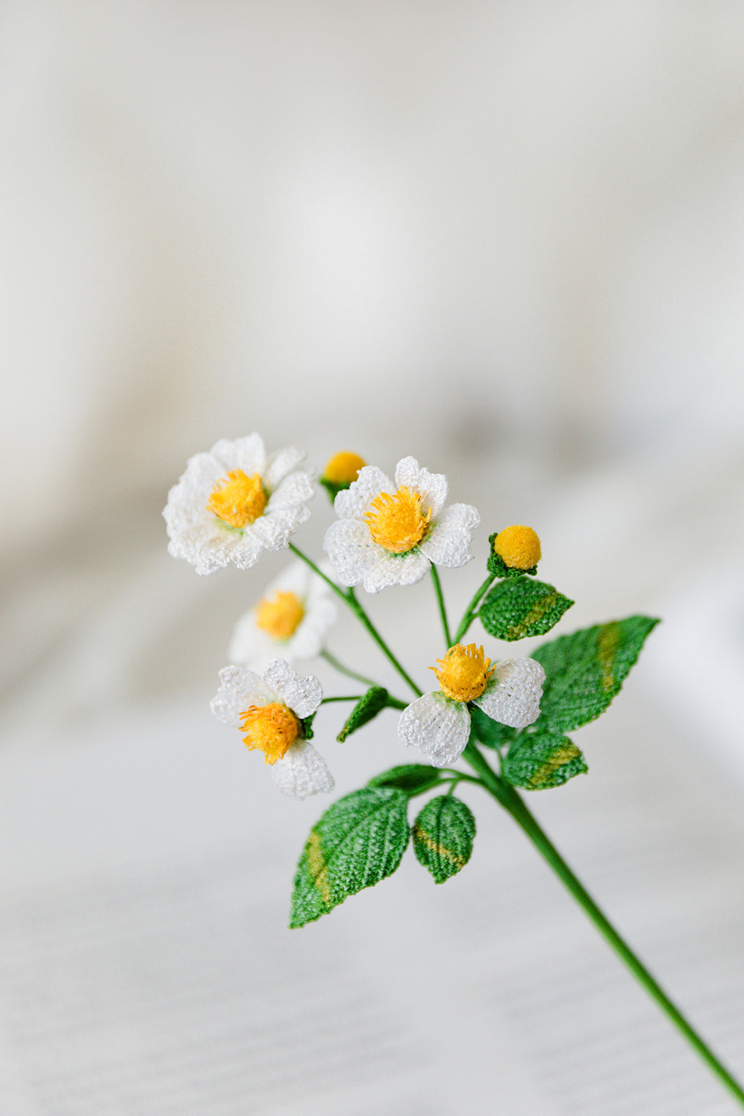Microcrochet Wild Flower Bookmark
