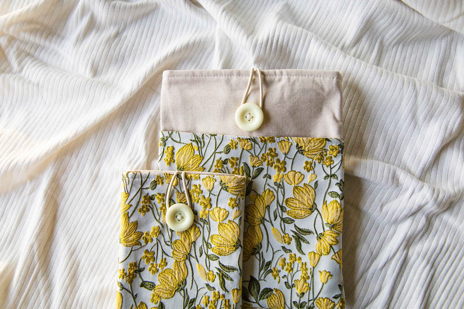 Yellow Flower Book & Kindle Sleeve