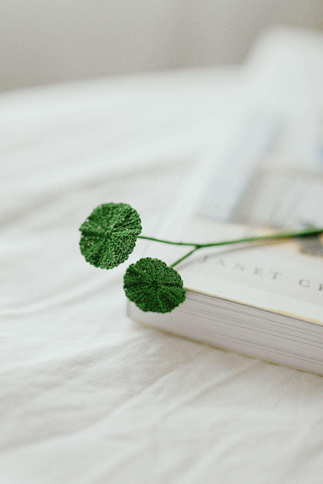 Microcrochet Money Plant Bookmark
