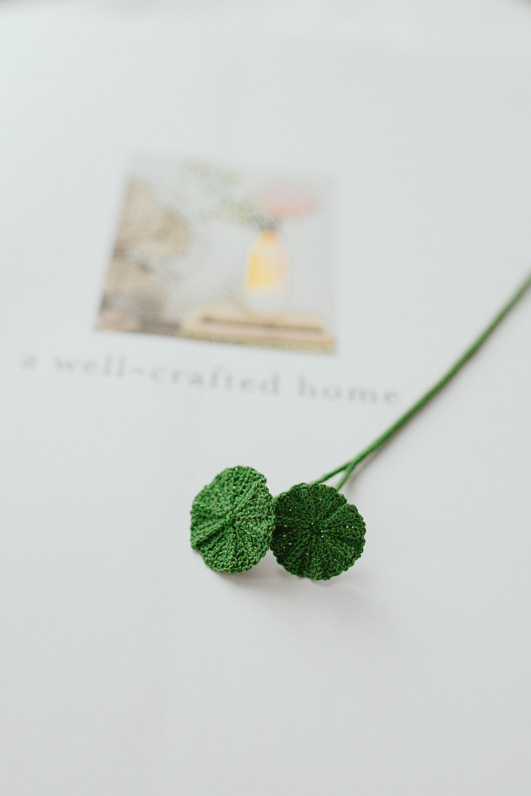 Microcrochet Money Plant Bookmark