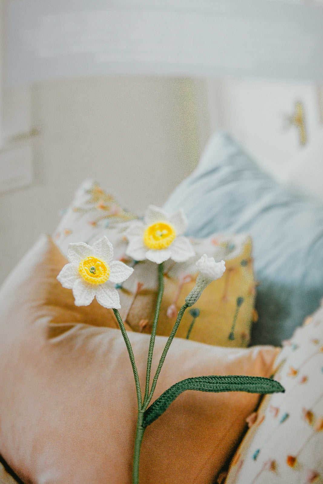 Microcrochet Daffodil Bookmark