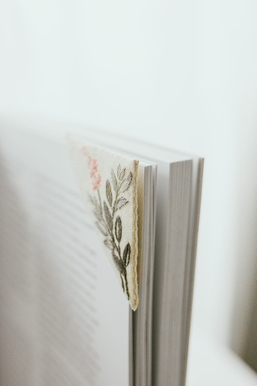 Micro Embroidered Corner Bookmark