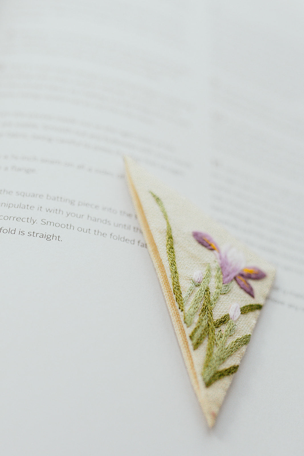 Micro Embroidered Corner Bookmark